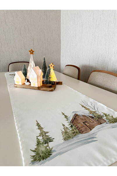PELİNDEN Model de Crăciun, Husă pentru birou Runner de Crăciun 45x140 cm