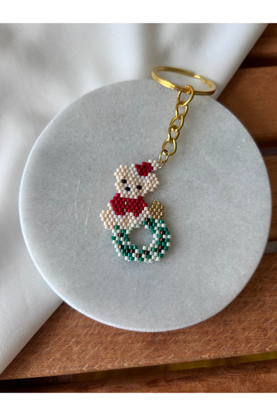 BUNİTA DESİGN تصميم الدب الدب ميوكو إكسسوار هدية السنة الجديدة سلسلة مفاتيح