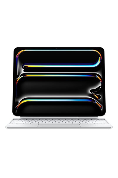 Apple Magic Keyboard For iPad Pro 13'' (M4) - Türkçe Q-Klavye - Beyaz MWR43TQ/A