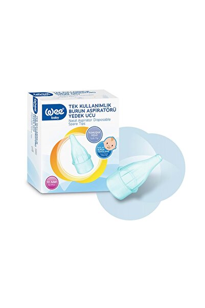 Wee Baby Burun Aspiratörü Nasal Yedek Ucu (İç Adet 10) (Kod:163)