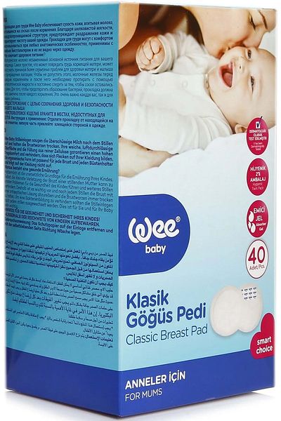 Wee Baby Classic Breast Pad (40 Li) 160 Pieces (4Pk*40)