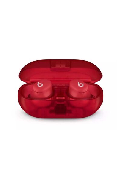 Beats Solo Buds Gerçek Kablosuz Kulak İçi Kulaklık - Şeffaf Kırmızı