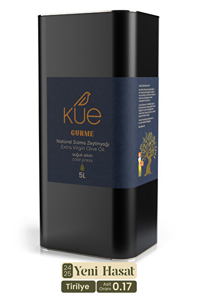 KUE OLIVE OIL Kue Gurme Seri Olgun Hasat Soğuk Sıkım Natürel Sızma Zeytinyağı 5 L