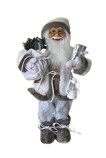 Reyo Home Beyaz Noel Baba Biblo Figür Büyük Boy 45 Cm