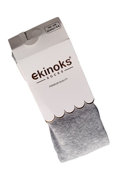 Ekinoks Girls' Plain Combed Cotton Pantyhose
