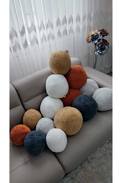 oneplise Gresie mare/pernă/pernă din 2 bucăți cu bile de somon mic - 42 cm / 25 cm