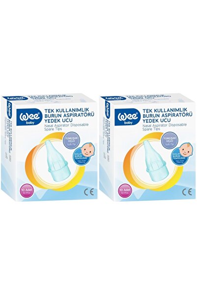 Wee Baby Burun Aspiratörü Nasal Yedek Ucu 20 Adet (2Pk*10) (Kod:163)