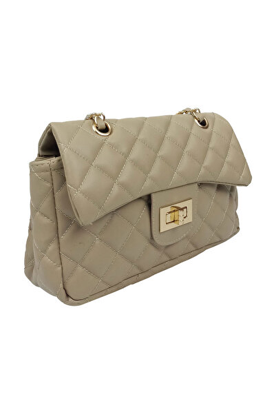 Sia Çanta Kapitone Desenli Örgü Zincir Askılı Iç & Arka Telefon Cepli Omuz Çanta