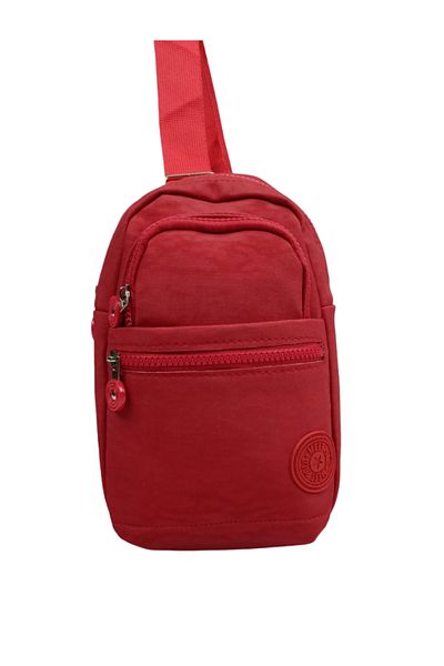 Sia Çanta SİA BAG Crinkle BodyBag with Cross Strap 3 Compartments with Mesh Belt, Right and Left Direction Waterproof