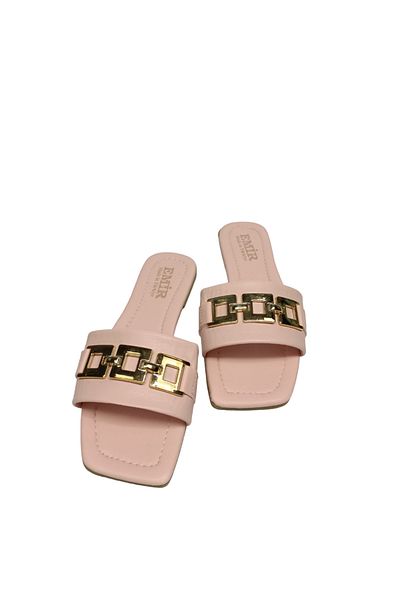 Sia Çanta Model Women's Slippers with Chain Accessories, Comfortable Sandals Style Non-Slip Sole Slippers