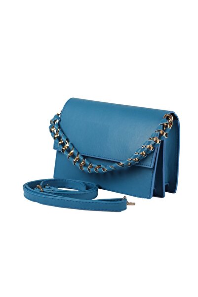 Sia Çanta Örgü Zincir Detaylı, Çift Gözlü Şık Ve Kullanışlı Kutu Model Çapraz...