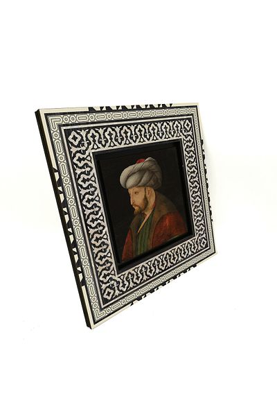 Sadrazam Fatih Sultan Mehmet Printed Mdf Table 20X20 Krt-90