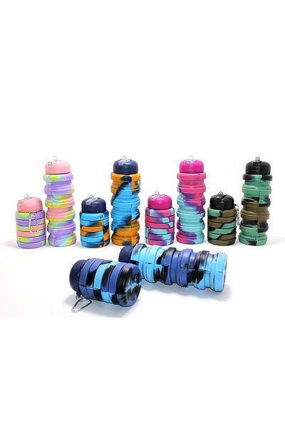 Miyas Foldable Portable Silicone Water Bottle 500 ml