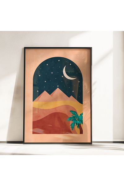 TekTablo Set de pictură înrămată, set de pictură din lemn, pictură 3 piese