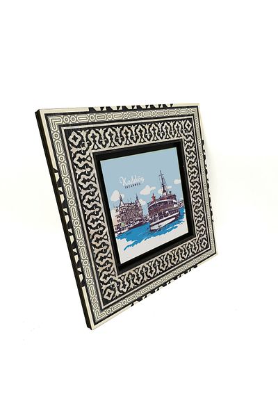 Sadrazam Kadıköy Steamer Printed Mdf Table 20X20 Krt-35