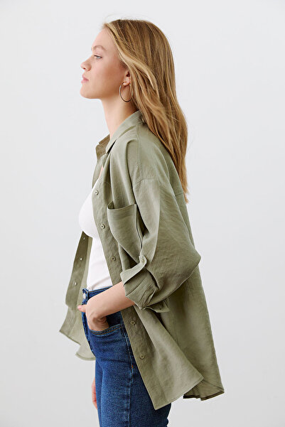 urban focus Oversize Shirt with Epaulettes