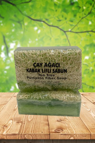 Nursima Natural Pumpkin Fiber Tea Tree Soap 100 Gr