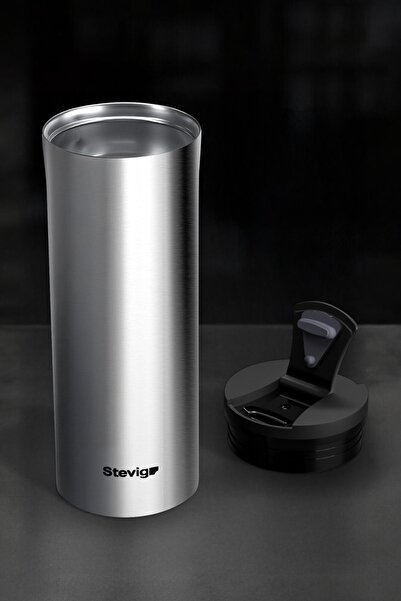 Stevig 2 Go Stainless Steel Thermos Cup 400 ml Travel Mug Inox St-200