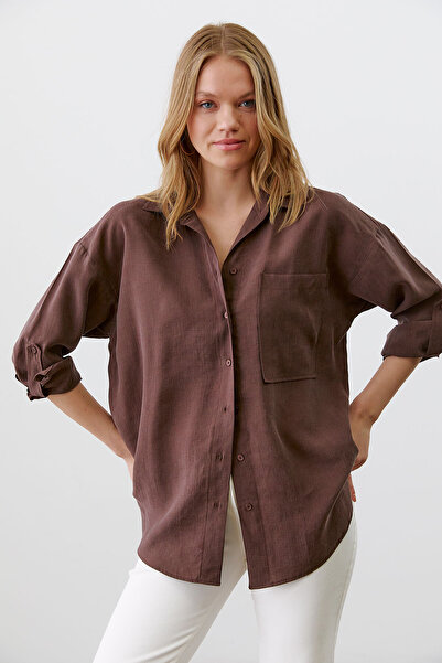 urban focus Oversize Shirt with Epaulettes