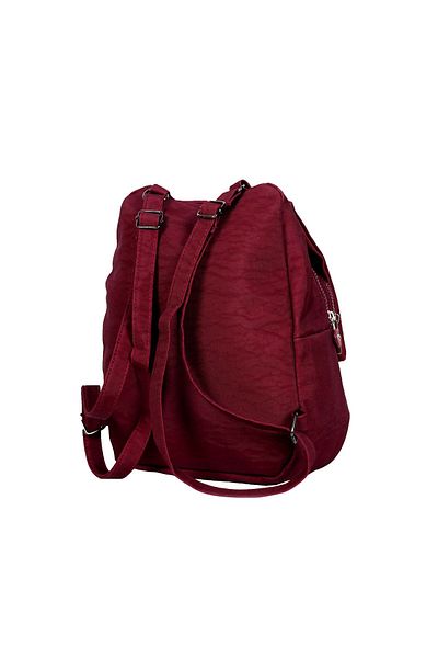 Sia Çanta SİA BAG Crinkle Backpack Model with Two Compartments Cover Back & Shoulder Strap Waterproof Fabric Washable