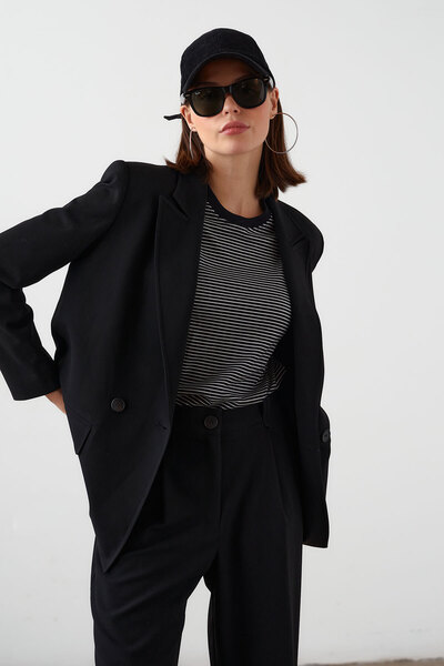 urban focus Double Breasted Oversize Jacket