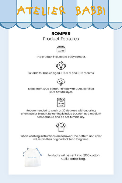 Atelier Babbi 100% Cotton Romper - Capadocia