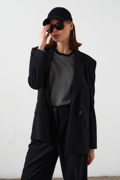 urban focus Double Breasted Oversize Jacket
