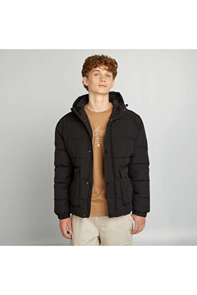 KIABI Mid-length showerproof padded jacket black