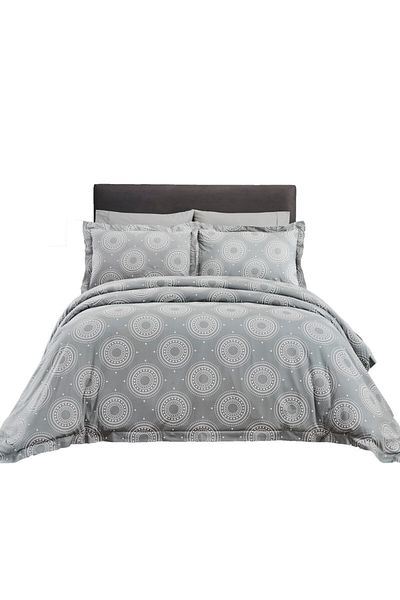 Donetella 6-Piece 300 TC Cotton King Size Duvet Set 240x260 cm, Filler Not Included