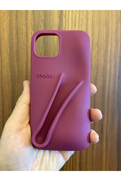 Newon حافظة هاتف آيفون 15 راسبيري جيلي رود ليب مع شعار