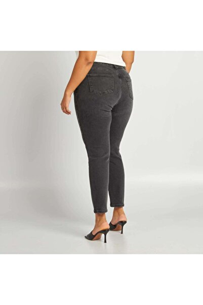 KIABI High-waisted straight-cut jeans GREY