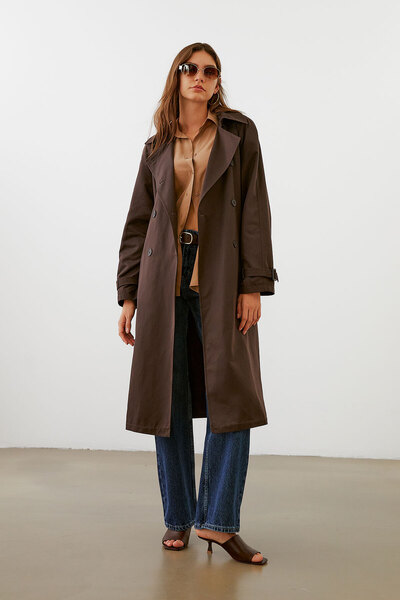 urban focus Oversize Double Breasted Trenchcoat