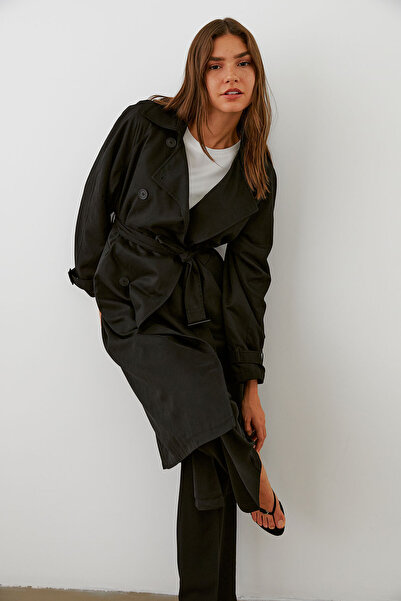 urban focus Oversize Double Breasted Trenchcoat