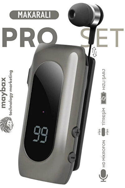 Maybax Bluetooth Makaralı Titreşimli Kulaklık Bluetooth 5.2  ProSet