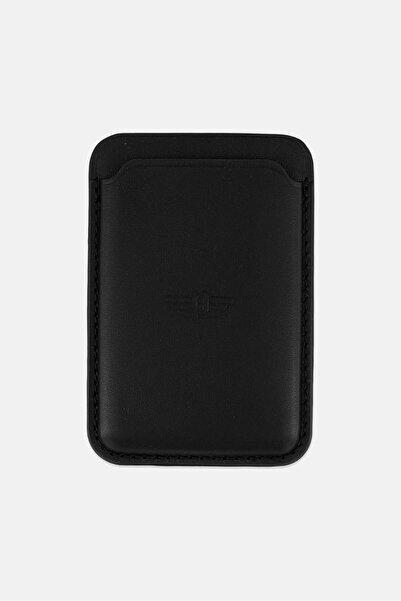 Police حامل بطاقات ائتمان آيفون للرجال، 9 سم ارتفاع × 6 سم طول، أسود