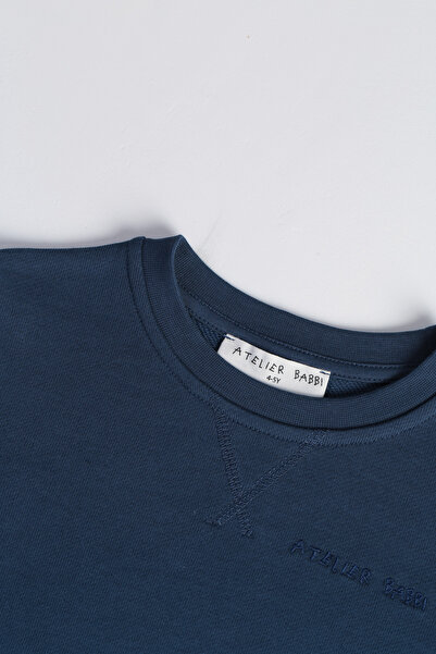 Atelier Babbi 100% Cotton Sweatshirt - Navy Blue