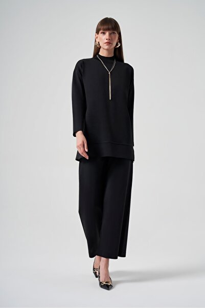 Nuss Balıkçı Yaka Simli Takım