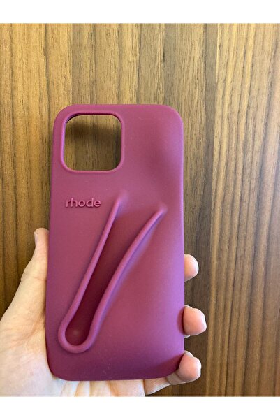 Newon حافظة هاتف آيفون 15 راسبيري جيلي رود ليب مع شعار