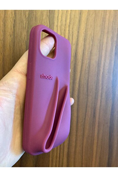 Newon حافظة هاتف آيفون 15 راسبيري جيلي رود ليب مع شعار