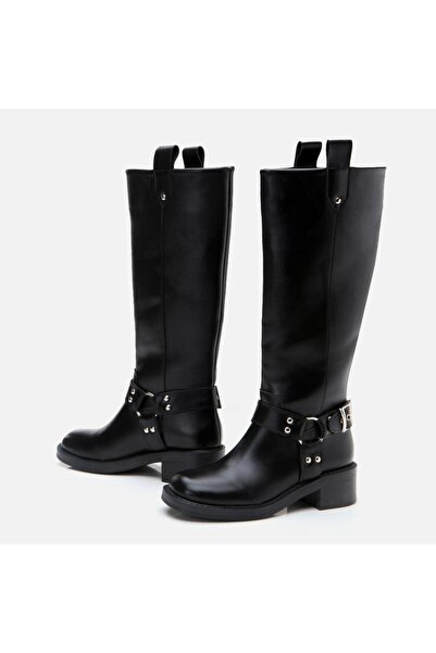 Yaya by Hotiç Black Women's Buckle Boots