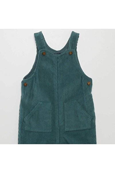 KIABI Velour dungarees GREEN