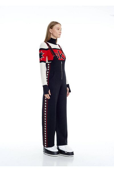 Knitss Star Patterned Extrafine Merino Wool Knitwear Jumpsuit
