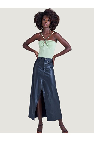 RİVUS Draped Body with Strap Detail - Green