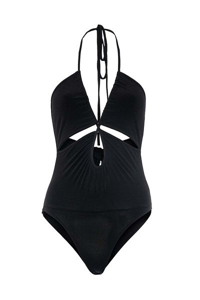 RİVUS Strappy Low-cut Body - Black