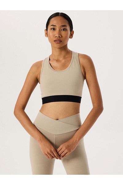 RİVUS Bralet sport Swimmer Back cu șase elastice - bej