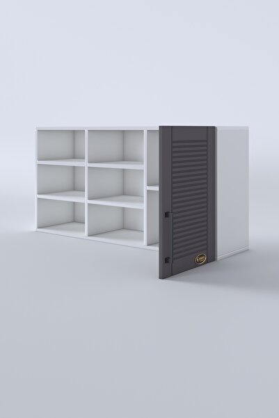 Kenzlife Hazır Mutfak Dolabı Nane60 Gri Mod2 60*120*32 Mebran Kapak Suntalam Gövde