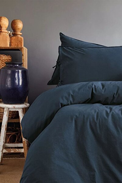 İssimo Home İssimo Home Savanna Washed 100% Cotton Poplin Duvet Cover Double