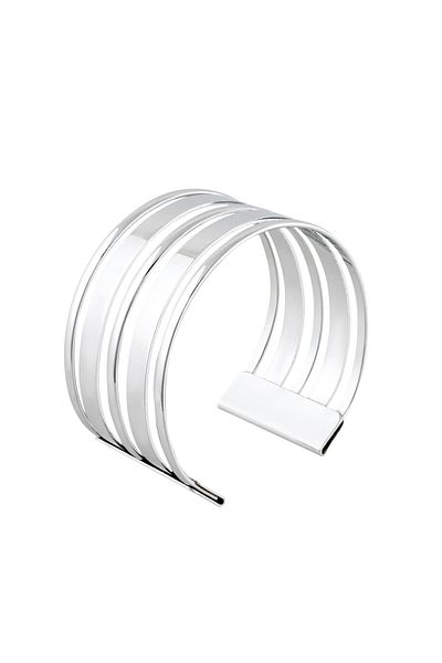 RİVUS Silver Sequential Thick Bracelet