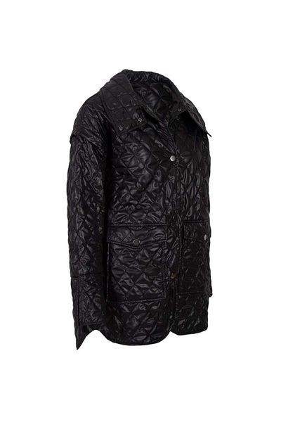 RİVUS Quilted Jacket with Pockets - Black