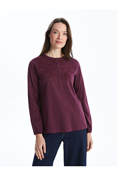 LC Waikiki Γυναικεία μπλούζα με σχέδιο LCW Crew Neck